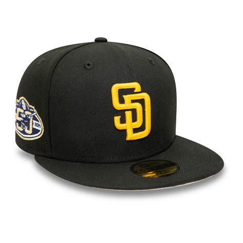 Official New Era 50th Anniversary San Diego Padres Black 59fifty Fitted