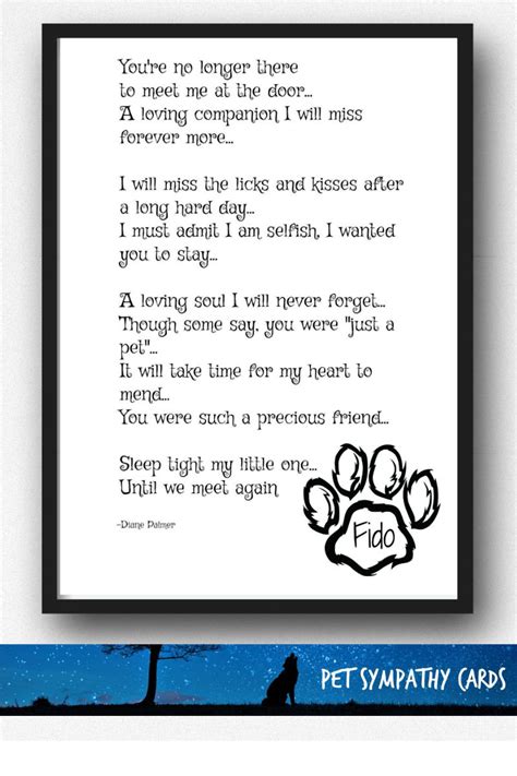 Showing relevant, targeted ads on and off etsy. Poem Print - Dog Memorial Gift - 5x7 Print - Personalized ...