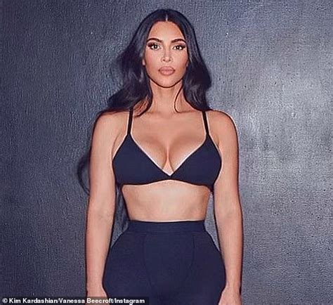 Kim Kardashian Is Her Own Best Advert As She Shows Off Hourglass Figure In Skims Ensemble