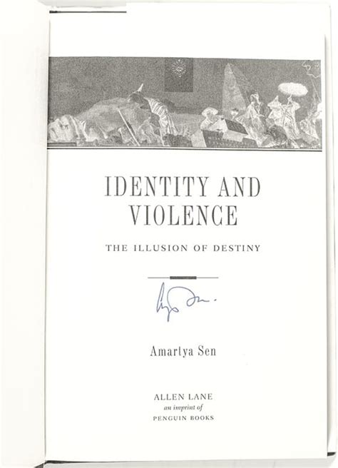 Identity And Violence The Illusion Of Destiny Raptis Rare Books