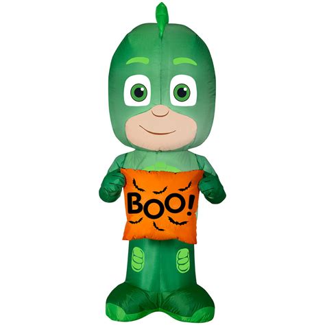 5 Airblown Gekko W Treat Bag Pj Mask Halloween Inflatable Seasons