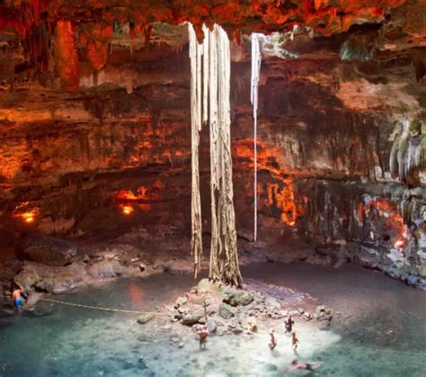 Cenote Samulá Maravilloso Espectáculo De Luces Info Quintana Roo