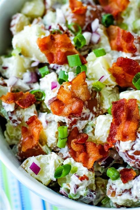 Still the main ingredients rule…some egg, some bacon, some sour cream and no, doggone it, whoever feed me phoebe: Red Potato Salad with Bacon is made with a cool and creamy ...