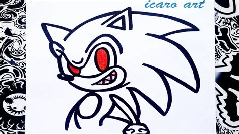 Como Dibujar A Sonic Exe How To Draw Sonic Exe Youtube