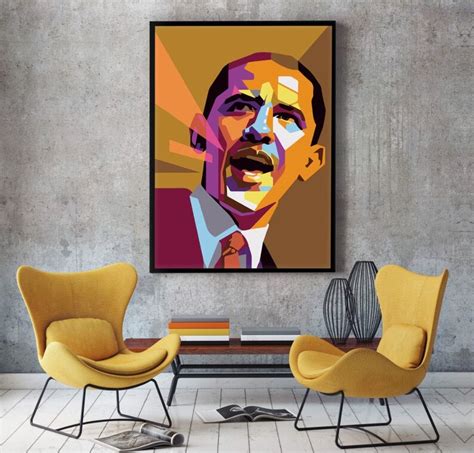Barack Obama Poster Canvas Barack Obama Canvas Print Poster Etsy