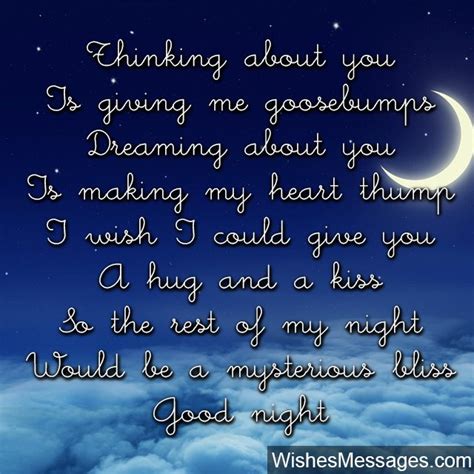 Good Night Poems For Boyfriend Poems For Him WishesMessages