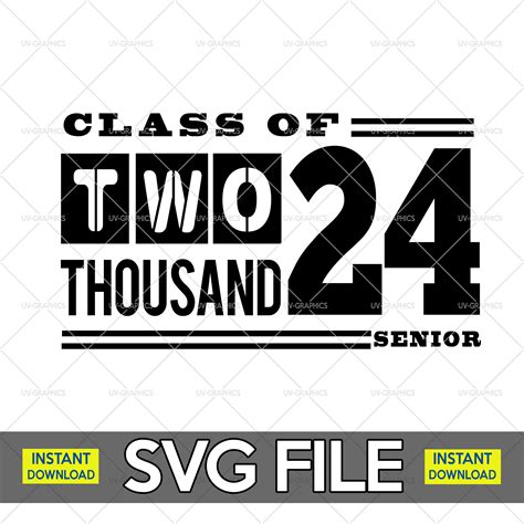 Senior Svg High Res File Class Of Graduation Etsy