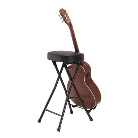 Guitarist Stool With Integrated Guitar Stand Gsgt 500 Frenexport Spa