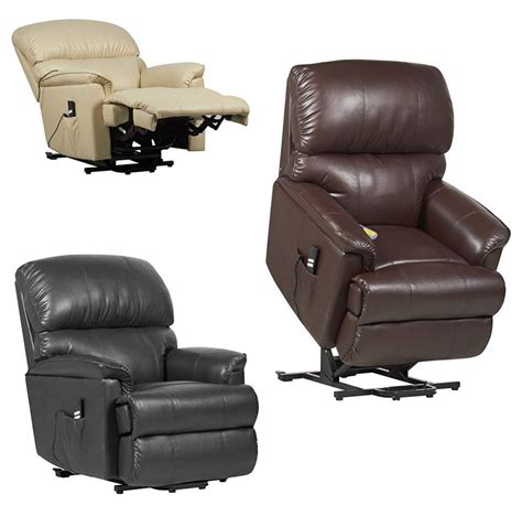 These power electric recliner chairs for the elderly are made from solid hardwood and durable faux leather, creating a. Review Canterbury Dual Motor Electric Leather Riser ...