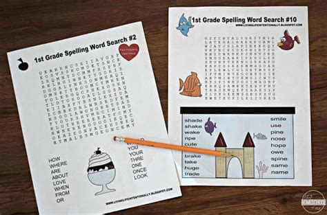 Free Printable 1st Grade Word Search Worksheets
