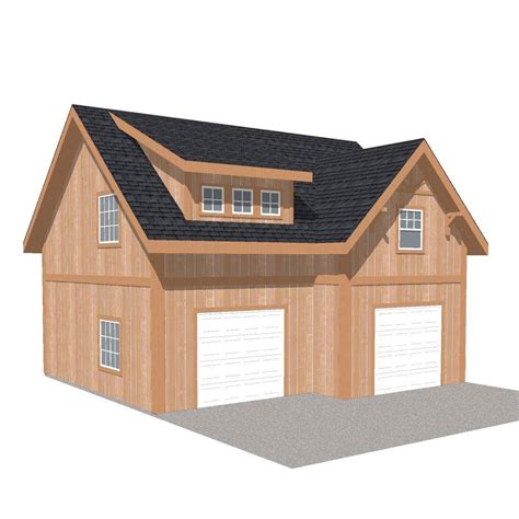 Barn Pros 2 Car 30 Ft X 28 Ft Engineered Permit Ready Garage Kit With
