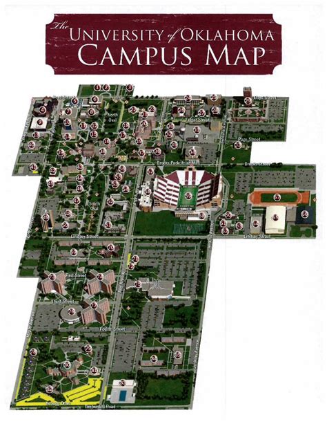 Pdf University Oklahoma Campus Map Pdf File Campus Map Sexiz Pix