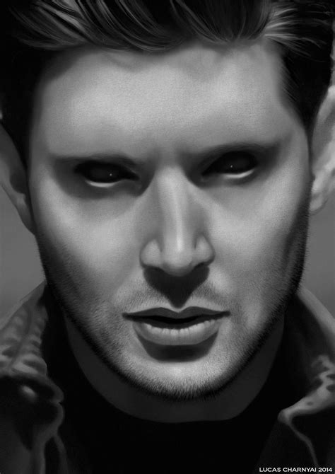 Demon Dean Winchester Portrait Supernatural By Lucascharnyai On