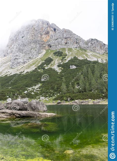 Beautiful Triglav Lake Valley In Triglav National Park In Slovenia