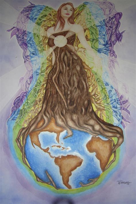 Mother Earth Drawing At Explore Collection Of