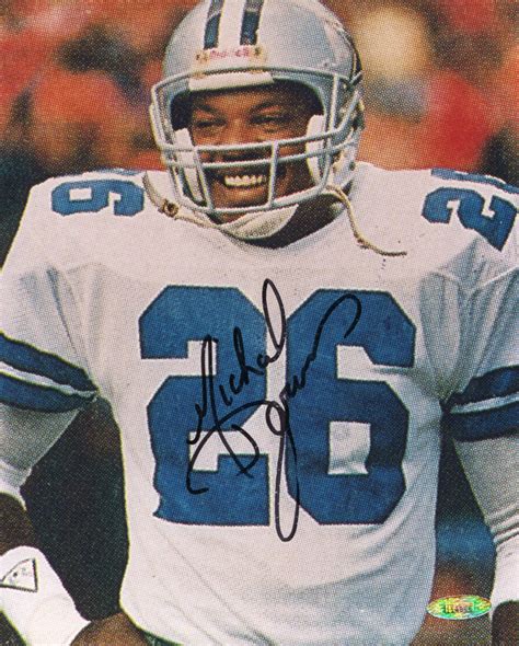 Michael Downs Autographed Dallas Cowboys Close Up 8x10 Photo