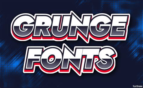 Grunge Fonts Text Effect And Logo Design Font