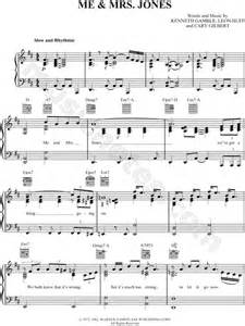 Billy Paul Me And Mrs Jones Sheet Music In D Major Transposable