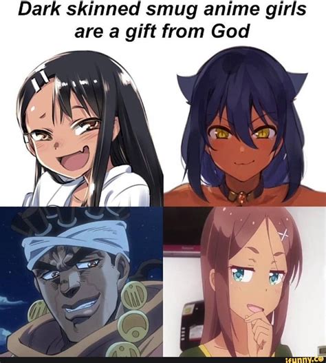 Dark Skinned Smug Anime Girls Are A T From God Jojos Bizarre
