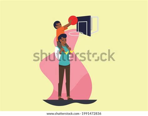 father son playing basketball illustrations stock vector royalty free 1991472836 shutterstock
