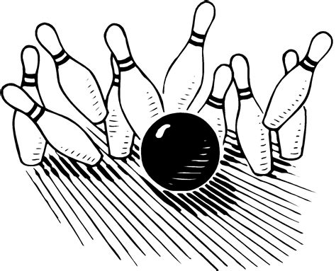 Black And White Bowling Ball Clipart Best