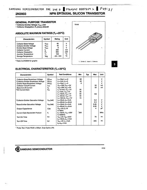 Datasheet Pdf Pinout Npn Epitaxial Silicon Transistor My XXX Hot Girl