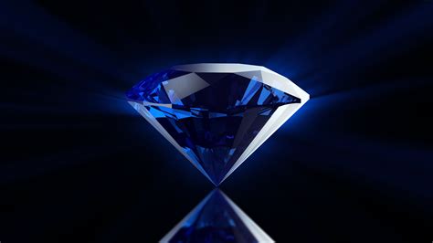 Jewelry Black And White Photography Blue Diamond Background