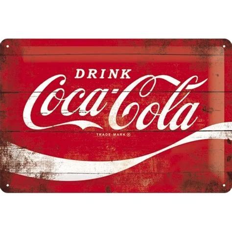 Plaque En Metal Emaillee Neuve 20 X 30 Cm Pub Retro Logo Coca Cola Classique Eur 1665