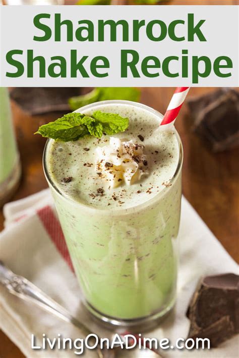 Homemade Shamrock Shake Recipe Chocolate Mint Milkshake