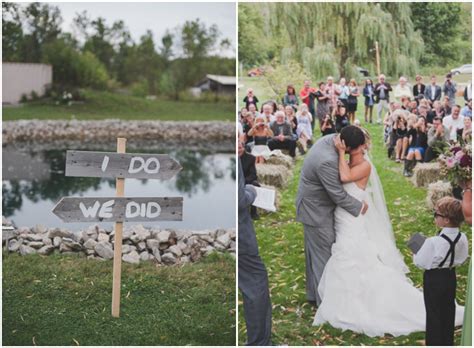 Small Country Backyard Wedding Rustic Wedding Chic