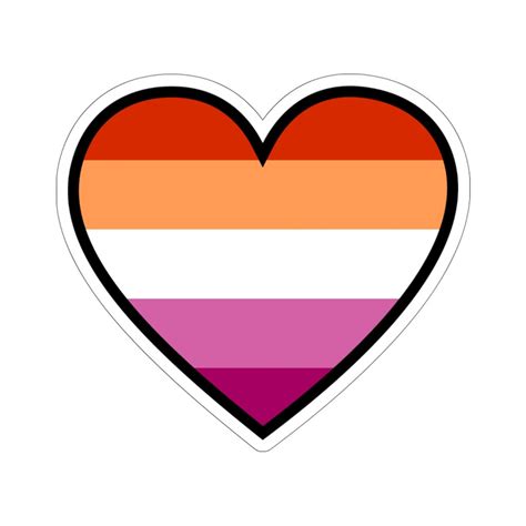 community lesbian sticker lesbian pride sticker orange etsy