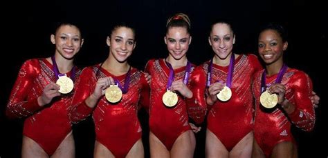 The Fierce Five Gymnastics Team Usa Gymnastics Olympic Gymnastics