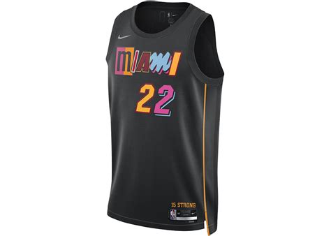Nike Nba Miami Heat City Edition Jimmy Butler 22 Dri Fit Swingman