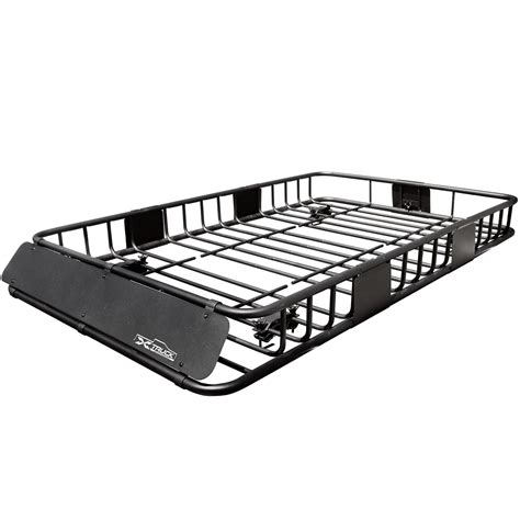 Powder Coated Steel Roof Rack Cargo Basket Rooftop Cargo Carrier With
