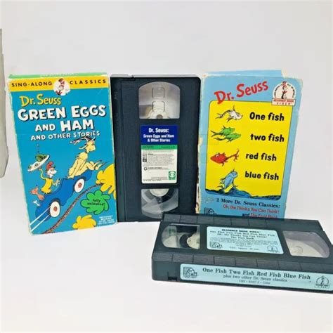 Dr Seuss Vhs Lot Of Green Eggs And Ham Other Stories Vhs Sing