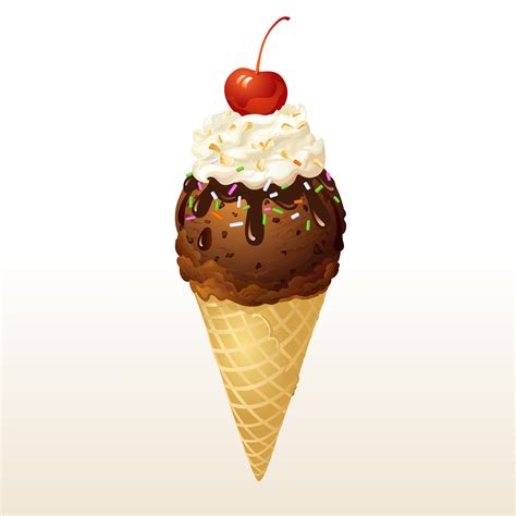 Chocolate Ice Cream Cone 677110 Vector Art At Vecteezy