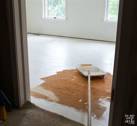 Tile floors are heavy and tile is a hard material. How to Paint Plywood Subfloor | Painted plywood floors ...