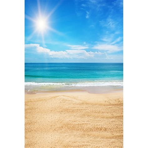 Free Shipping Thin Vinyl Background Printed Photography Beach Backdrop