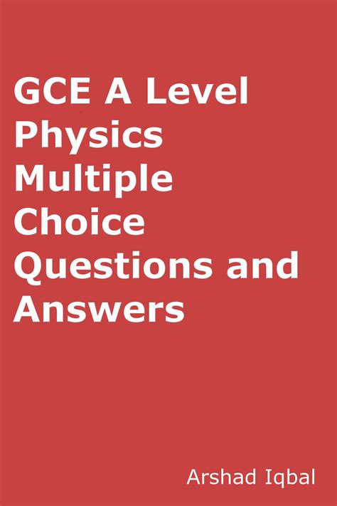 A Level Physics Quiz Questions Answers Multiple Choice Mcq Practice