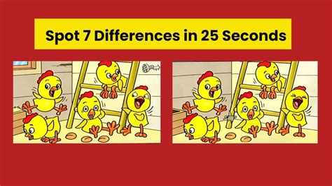 Spot The Difference Can You Spot 7 Differences Between The Two Images