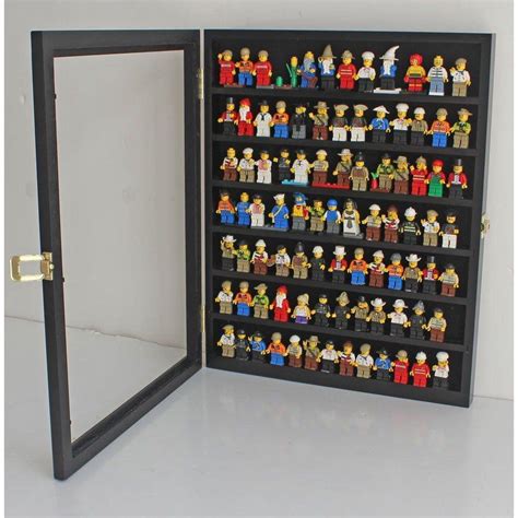 Lego Minifigures Display Case Wall Thimble Cabinet Shadow Box Solid