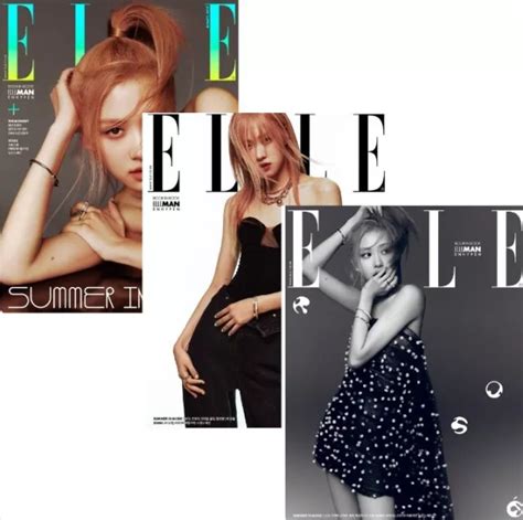 ELLE KOREA MAGAZINE June BlackPink ROSE Cover Choose Cover KPOP PicClick