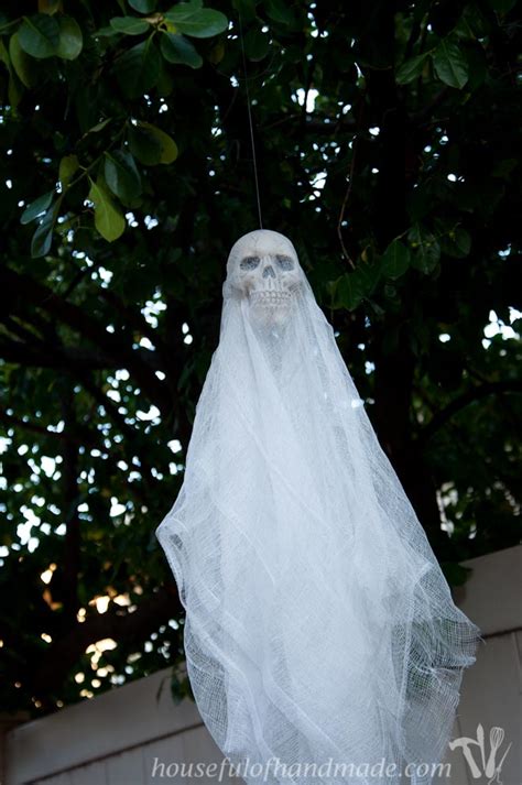 Easy 3 Spooky Skull Ghosts Diy A Houseful Of Handmade