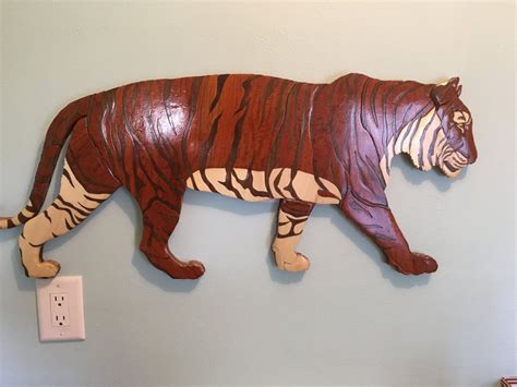Tiger Intarsia By Curlywooddesign2 On Etsy