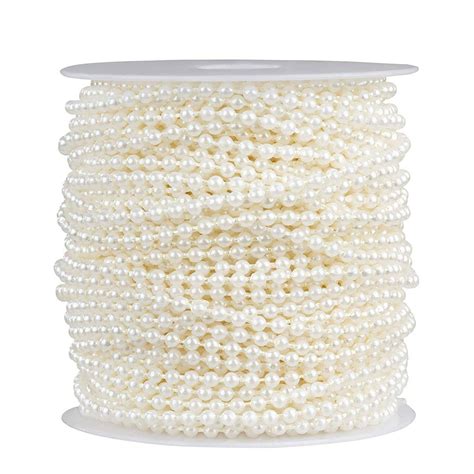 Pearl Garland Round Pearl Bead Trim Spool For Diy Crafts 3mm In