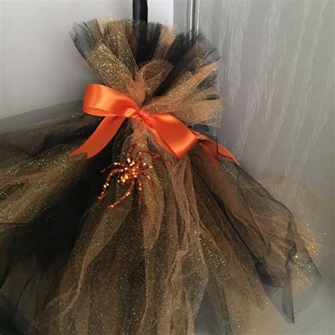 Tulle Witch Broom Halloween Costume Halloween Fun Witches Etsy