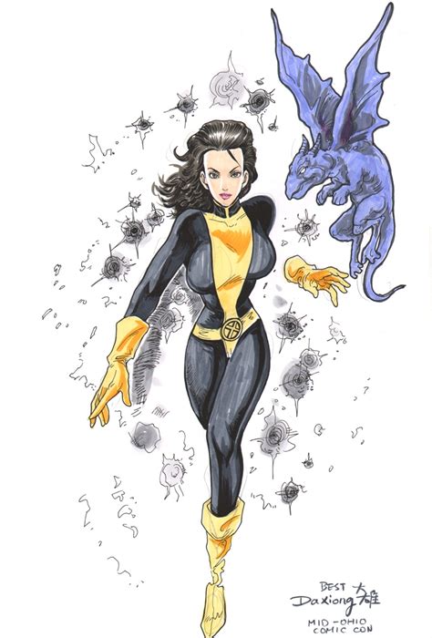 kitty pryde and lockheed by daxiong in brian keohan s x men 01 kitty and illyana comic art