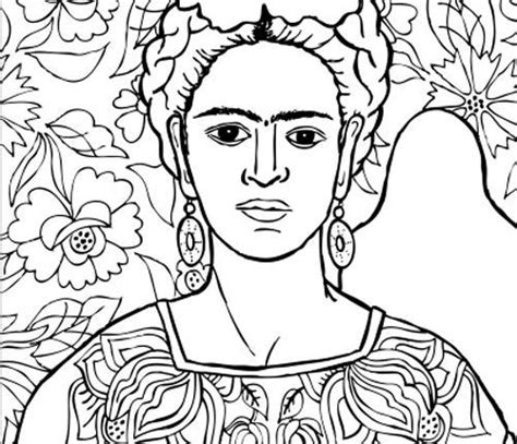 Desenhos De Frida Kahlo Para Colorir Pintar E Imprimir Art Art