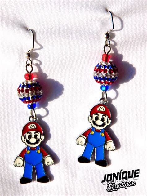 Super Mario Bros Earrings Mario Earrings Nintendo Jewelry Etsy