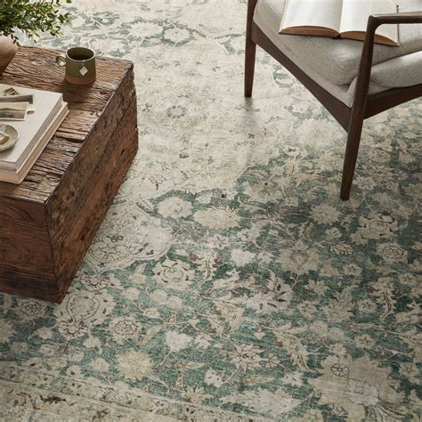 Magnolia Home By Joanna Gaines X Loloi Sinclair Machine Washable Jade Sand Area Rug And Reviews